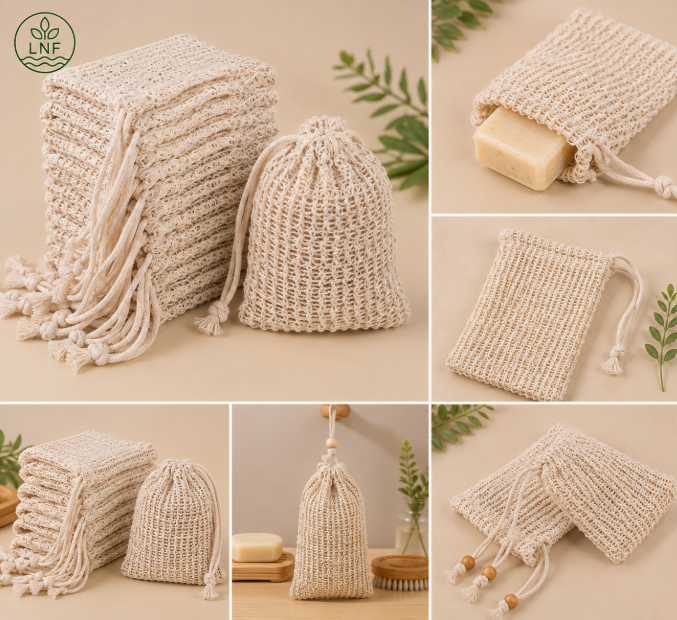 Large Hemp Soap Bag – Model 1