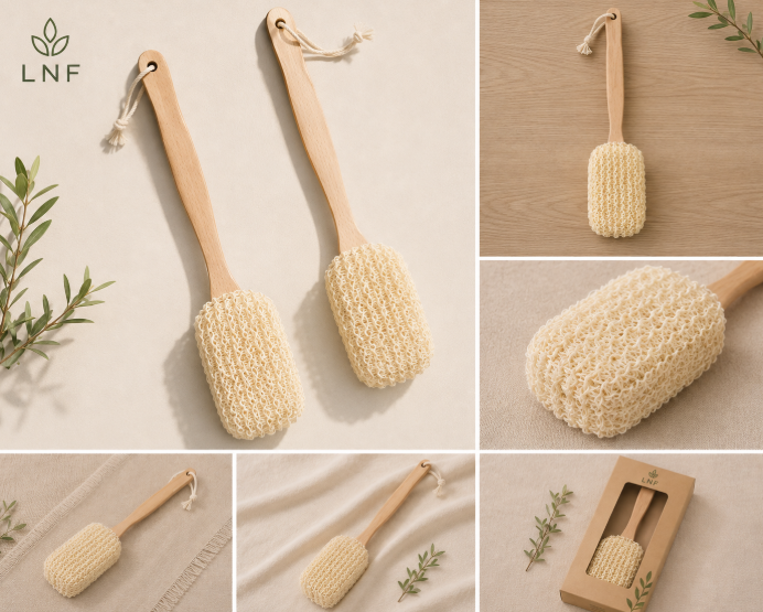 Long Handle Sisal Bath Brush